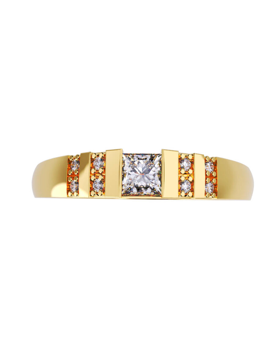 ANILLO DE ORO CON CIRCONIA