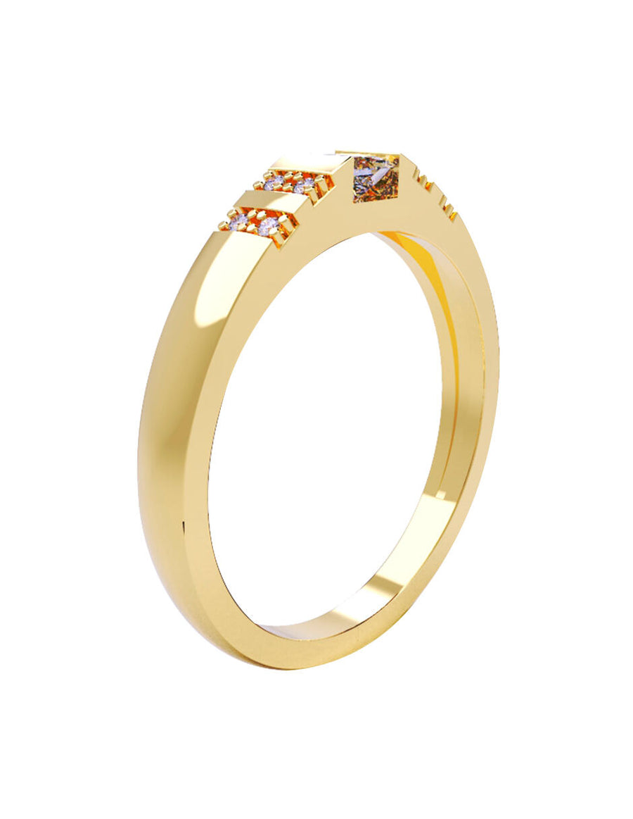 ANILLO DE ORO CON CIRCONIA