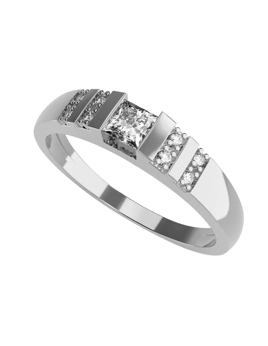 ANILLO DE ORO CON CIRCONIA