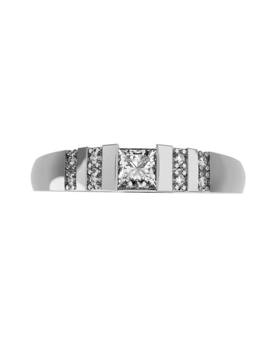ANILLO DE ORO CON CIRCONIA