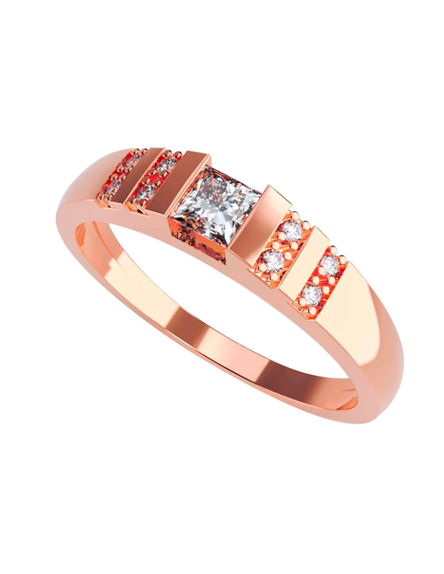 ANILLO DE ORO CON CIRCONIA