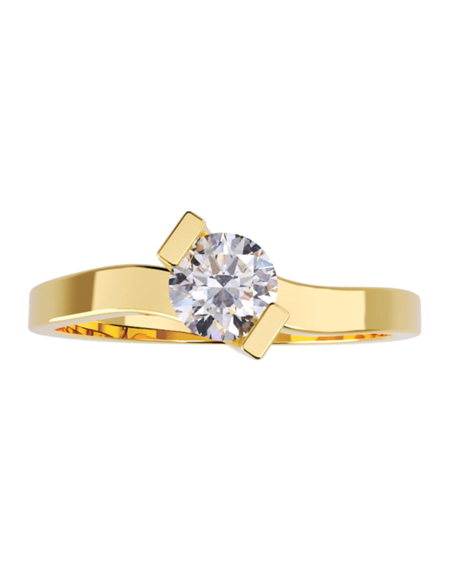 ANILLO DE ORO CON CIRCONIA