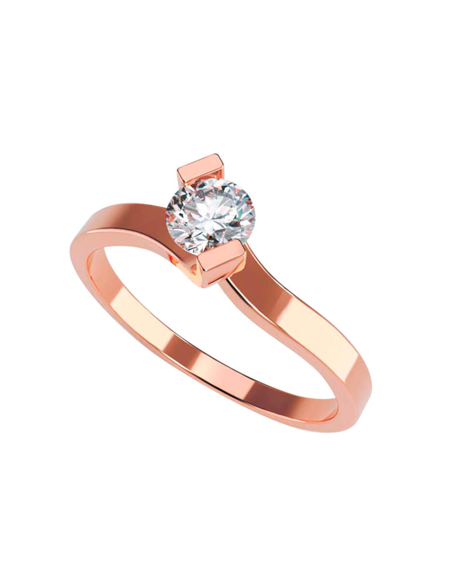 ANILLO DE ORO CON CIRCONIA