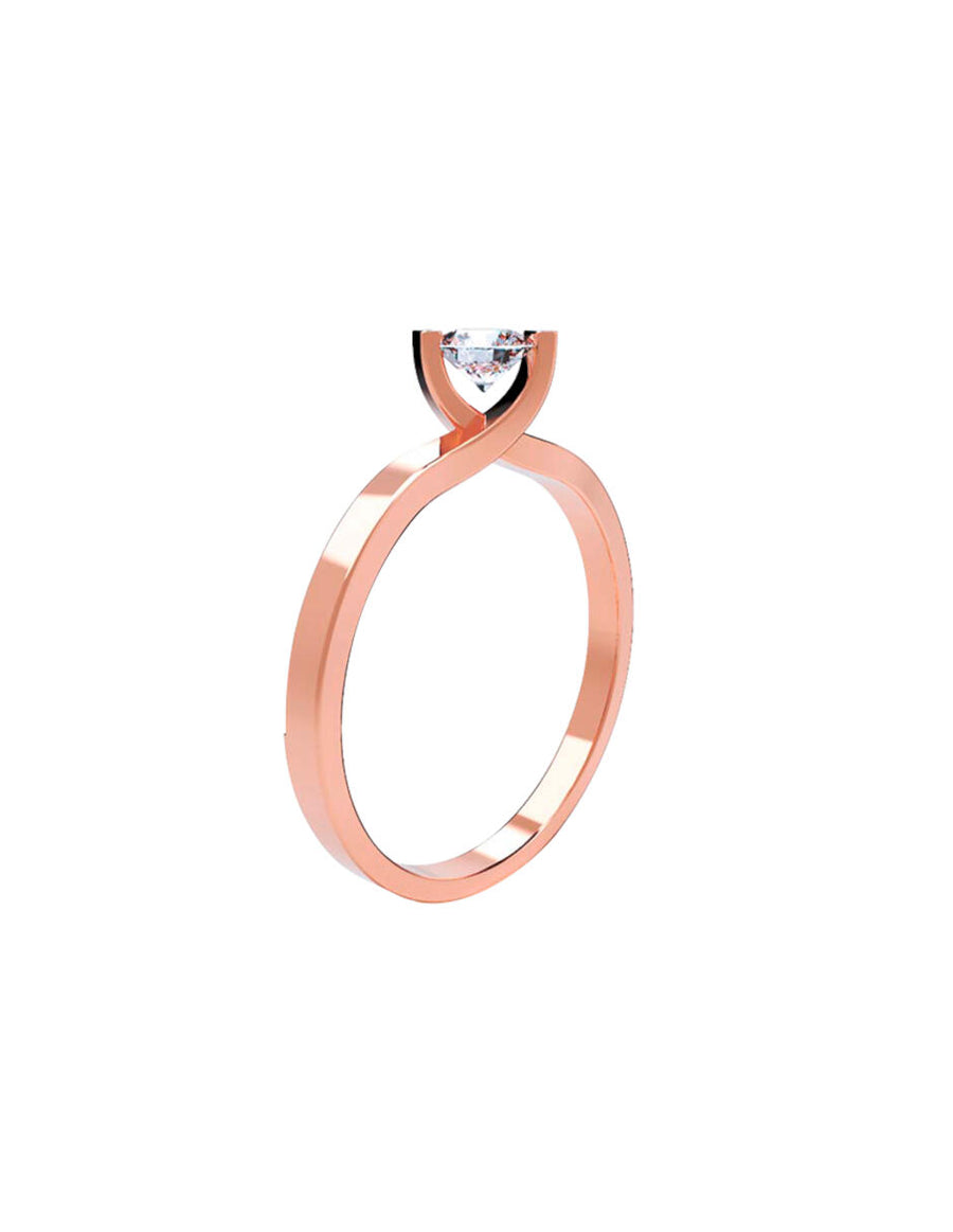 ANILLO DE ORO CON CIRCONIA