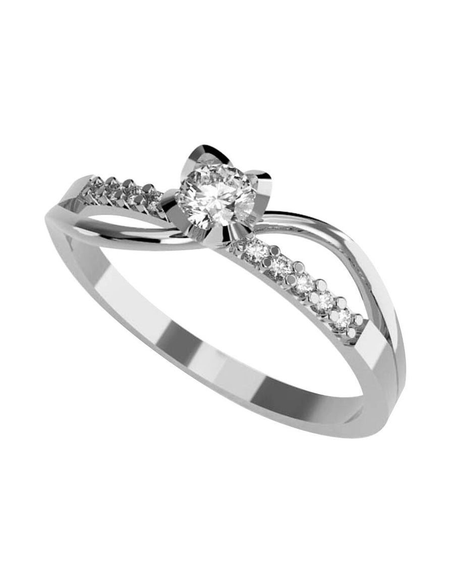 ANILLO DE ORO CON CIRCONIA