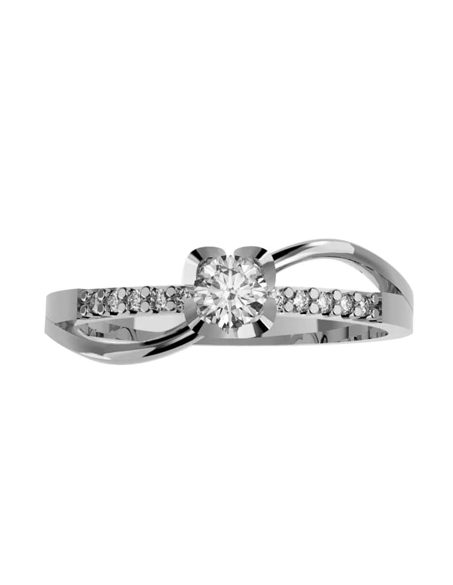 ANILLO DE ORO CON CIRCONIA