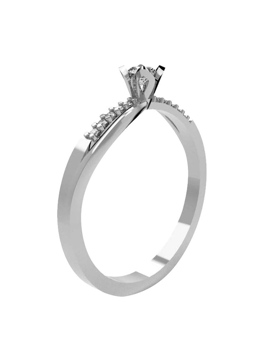 ANILLO DE ORO CON CIRCONIA