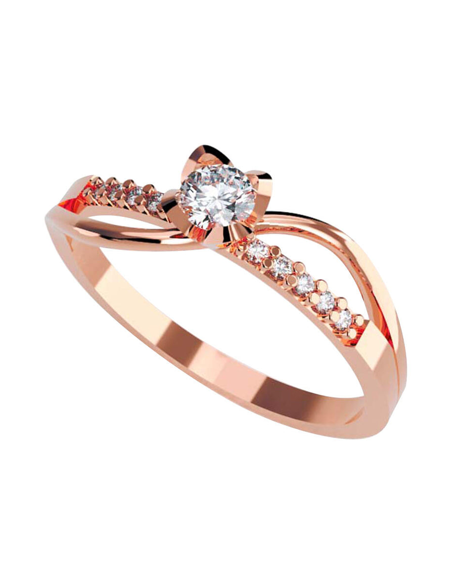 ANILLO DE ORO CON CIRCONIA