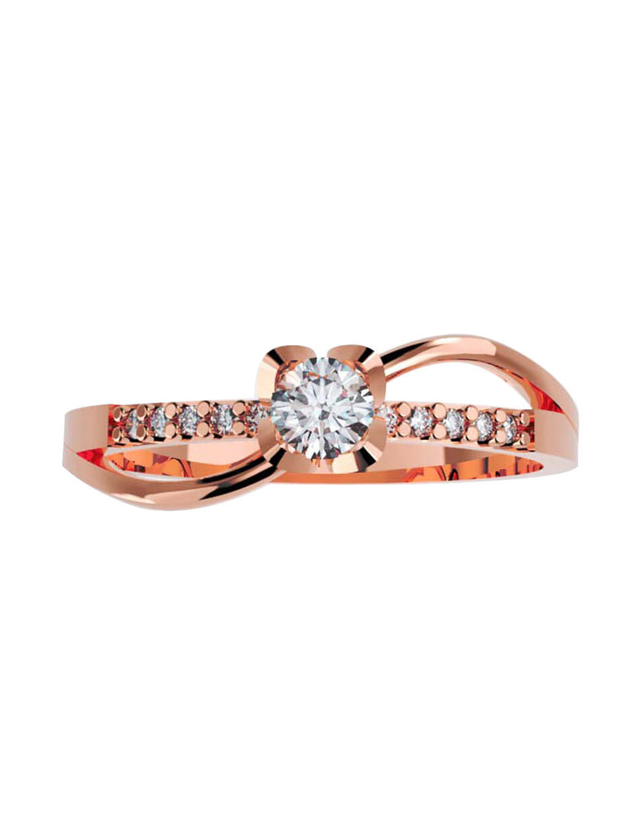 ANILLO DE ORO CON CIRCONIA