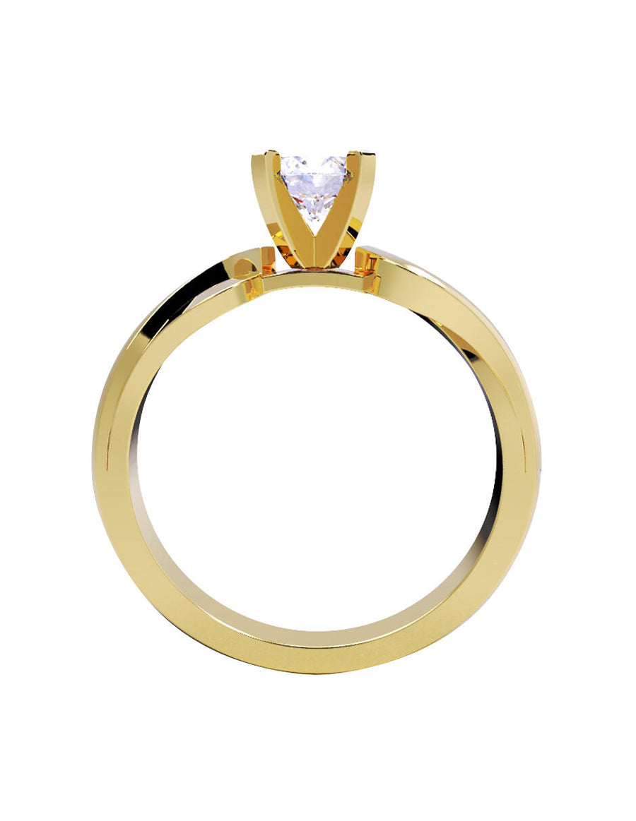 ANILLO DE ORO CON CIRCONIA