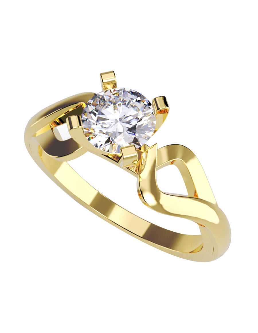 ANILLO DE ORO CON CIRCONIA