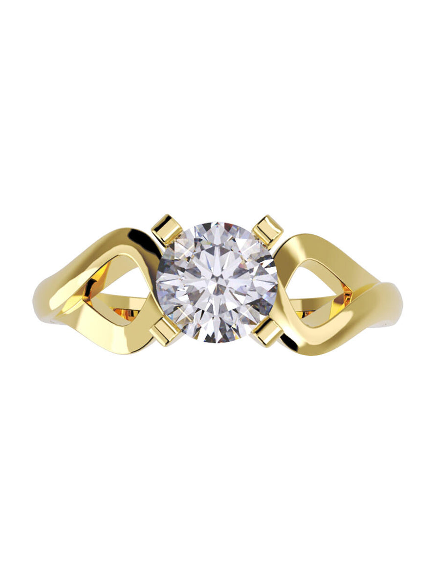 ANILLO DE ORO CON CIRCONIA