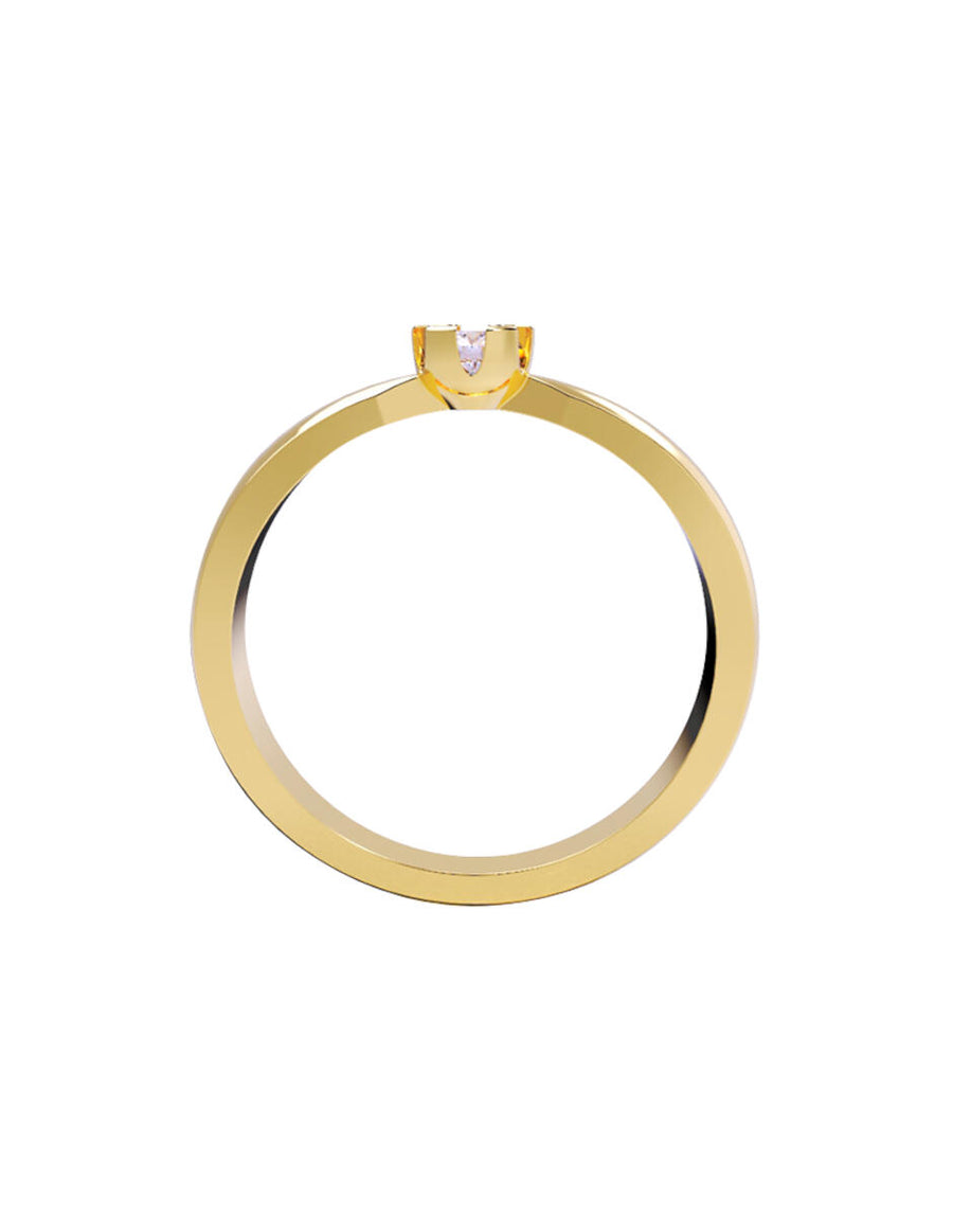 ANILLO DE ORO CON CIRCONIA