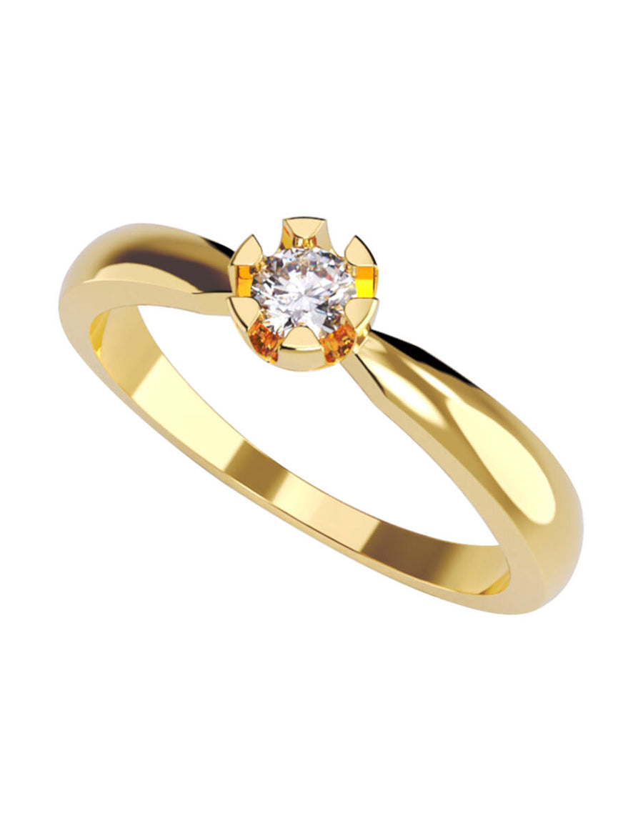 ANILLO DE ORO CON CIRCONIA