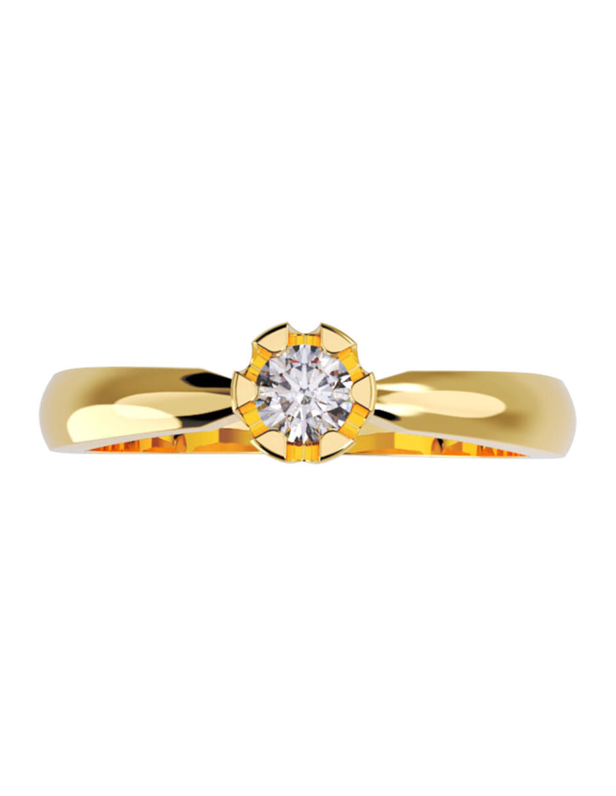 ANILLO DE ORO CON CIRCONIA