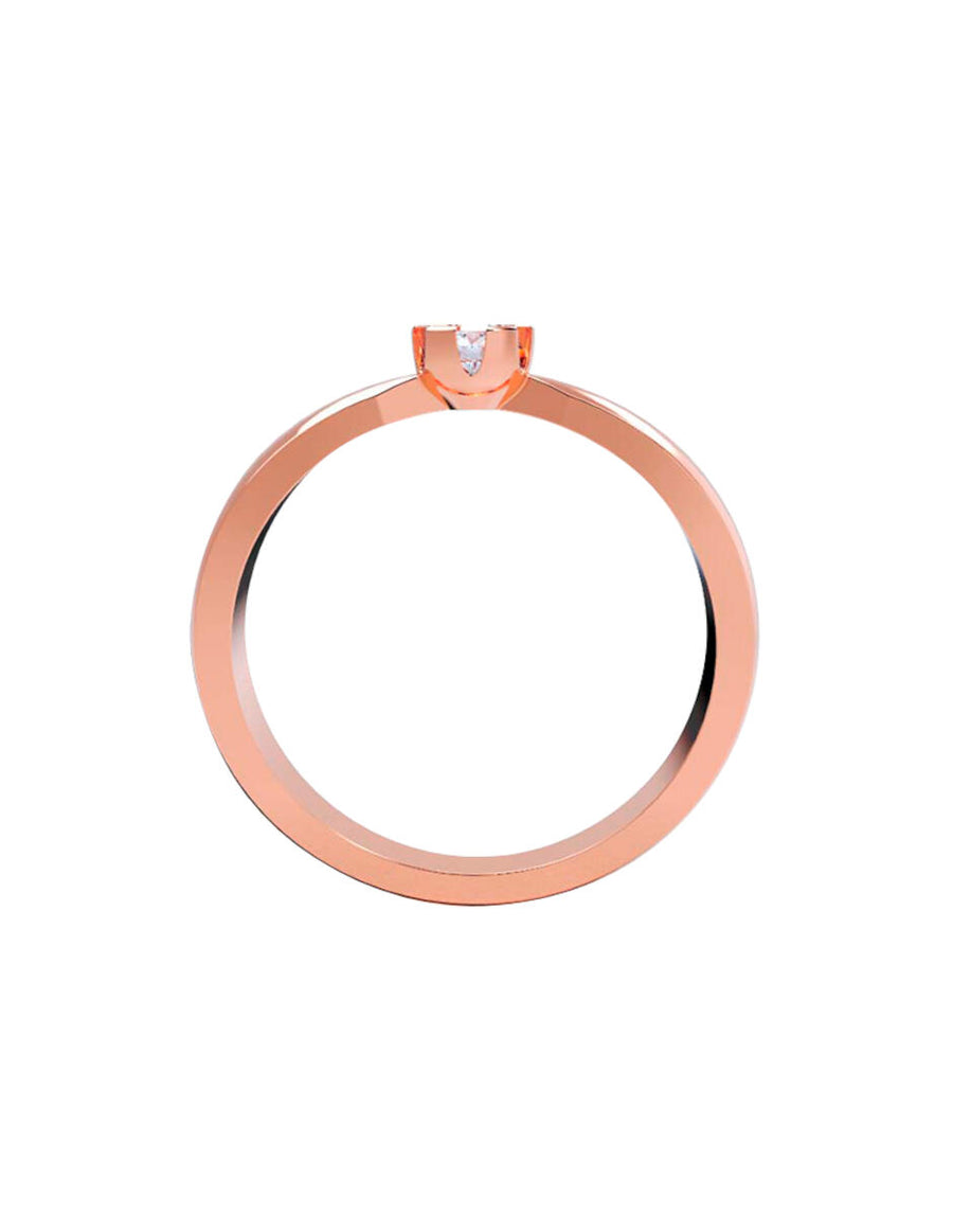 ANILLO DE ORO CON CIRCONIA