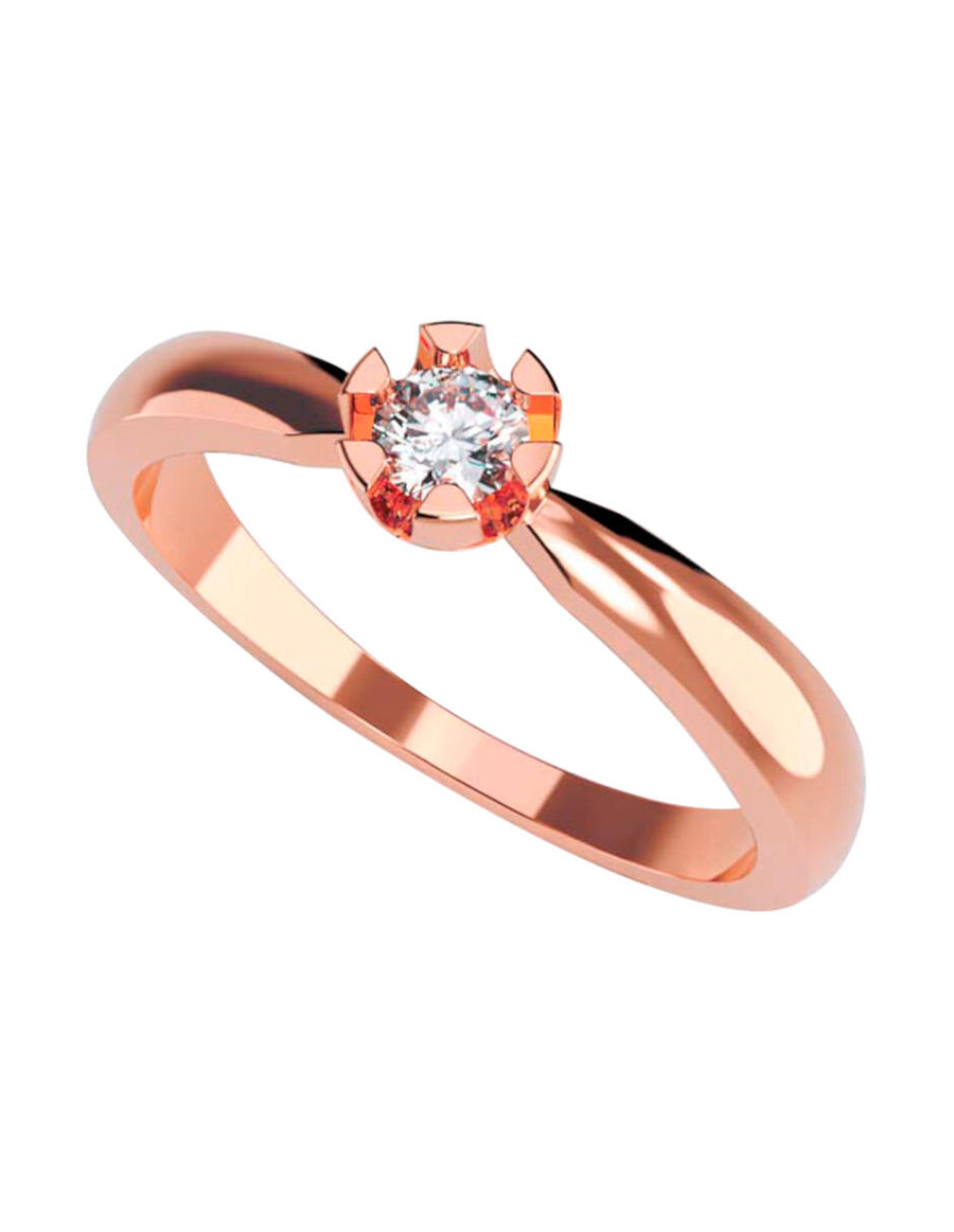 ANILLO DE ORO CON CIRCONIA