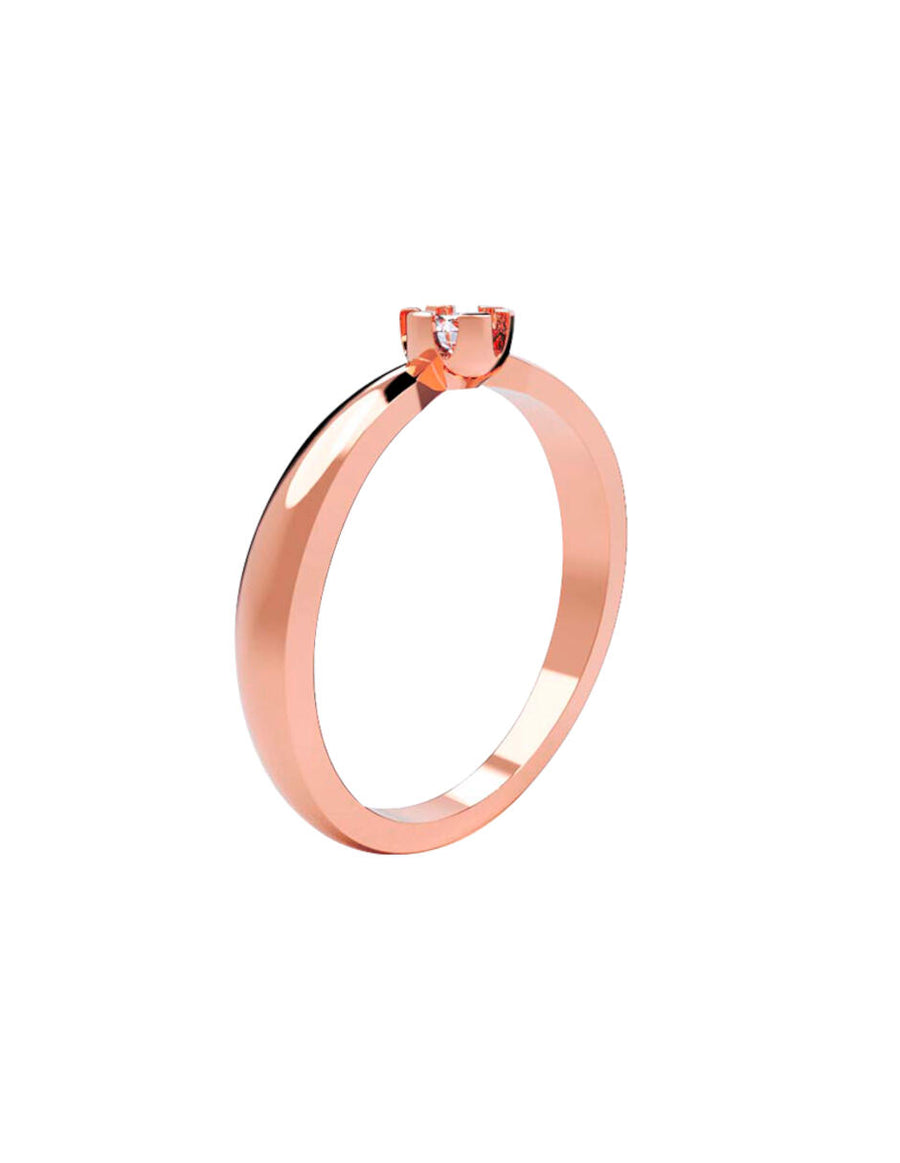 ANILLO DE ORO CON CIRCONIA