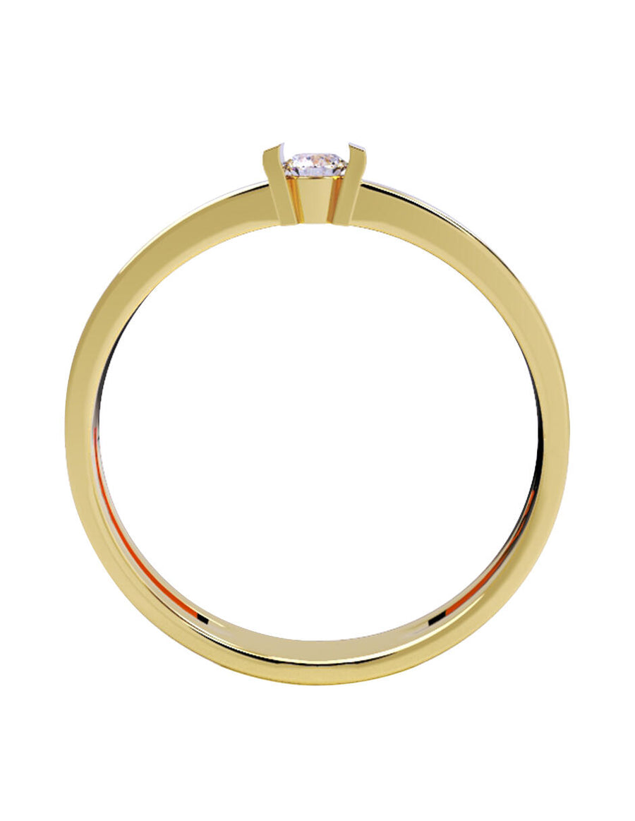 ANILLO DE ORO CON CIRCONIA