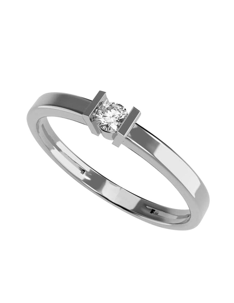 ANILLO DE ORO CON CIRCONIA