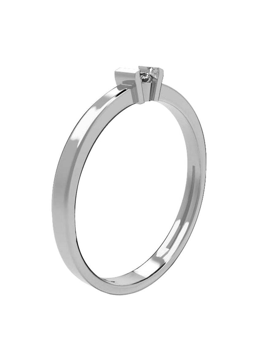 ANILLO DE ORO CON CIRCONIA