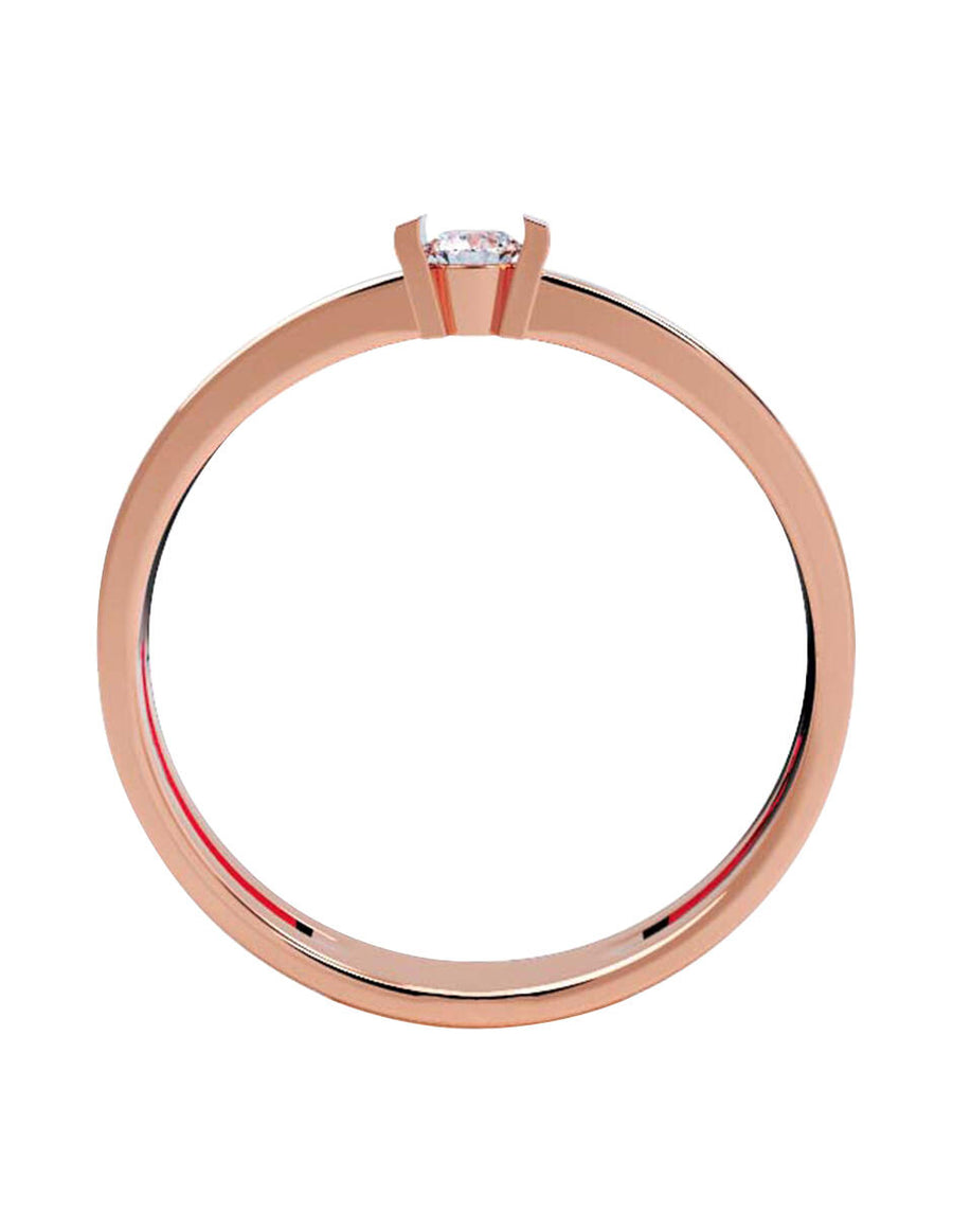ANILLO DE ORO CON CIRCONIA