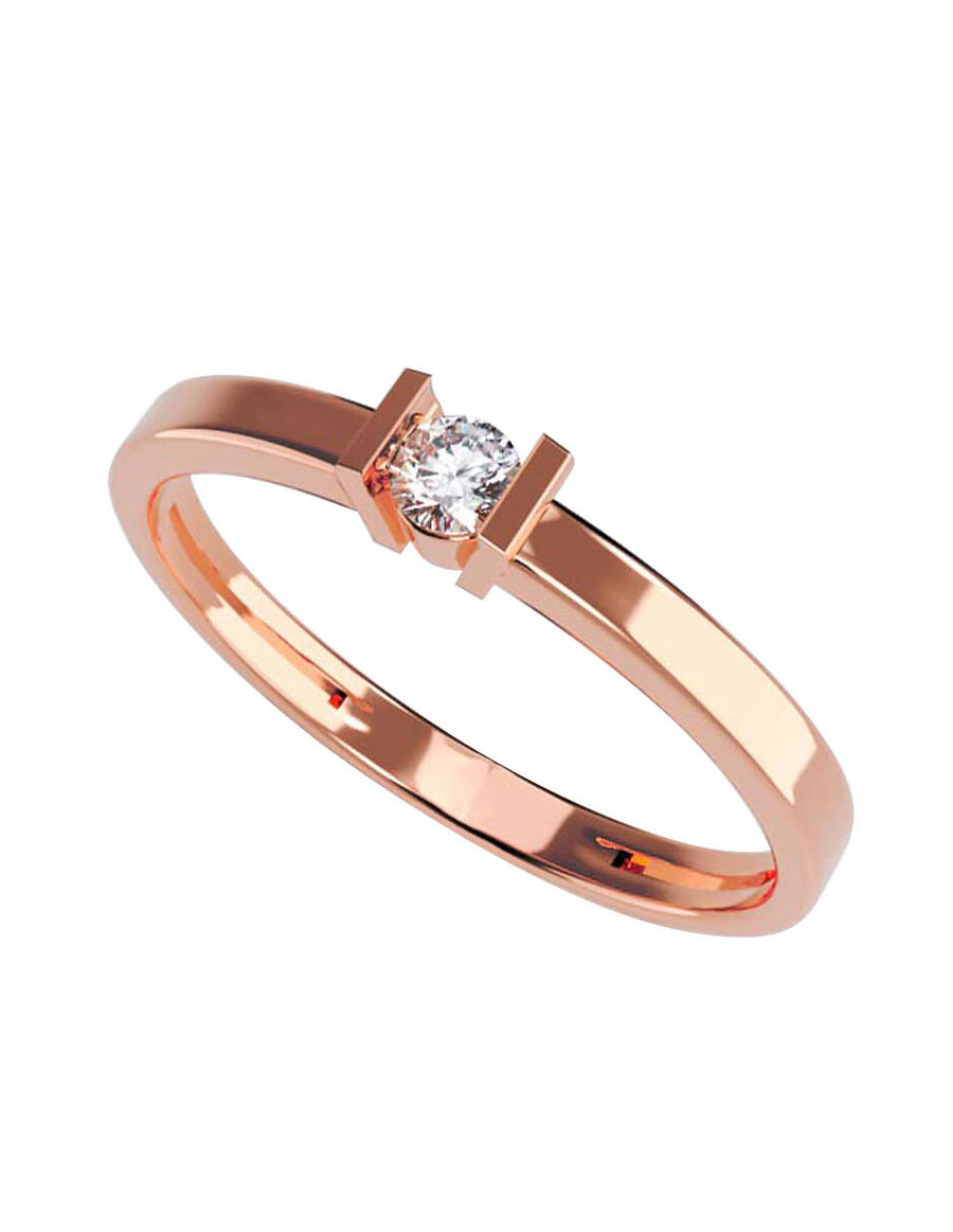 ANILLO DE ORO CON CIRCONIA