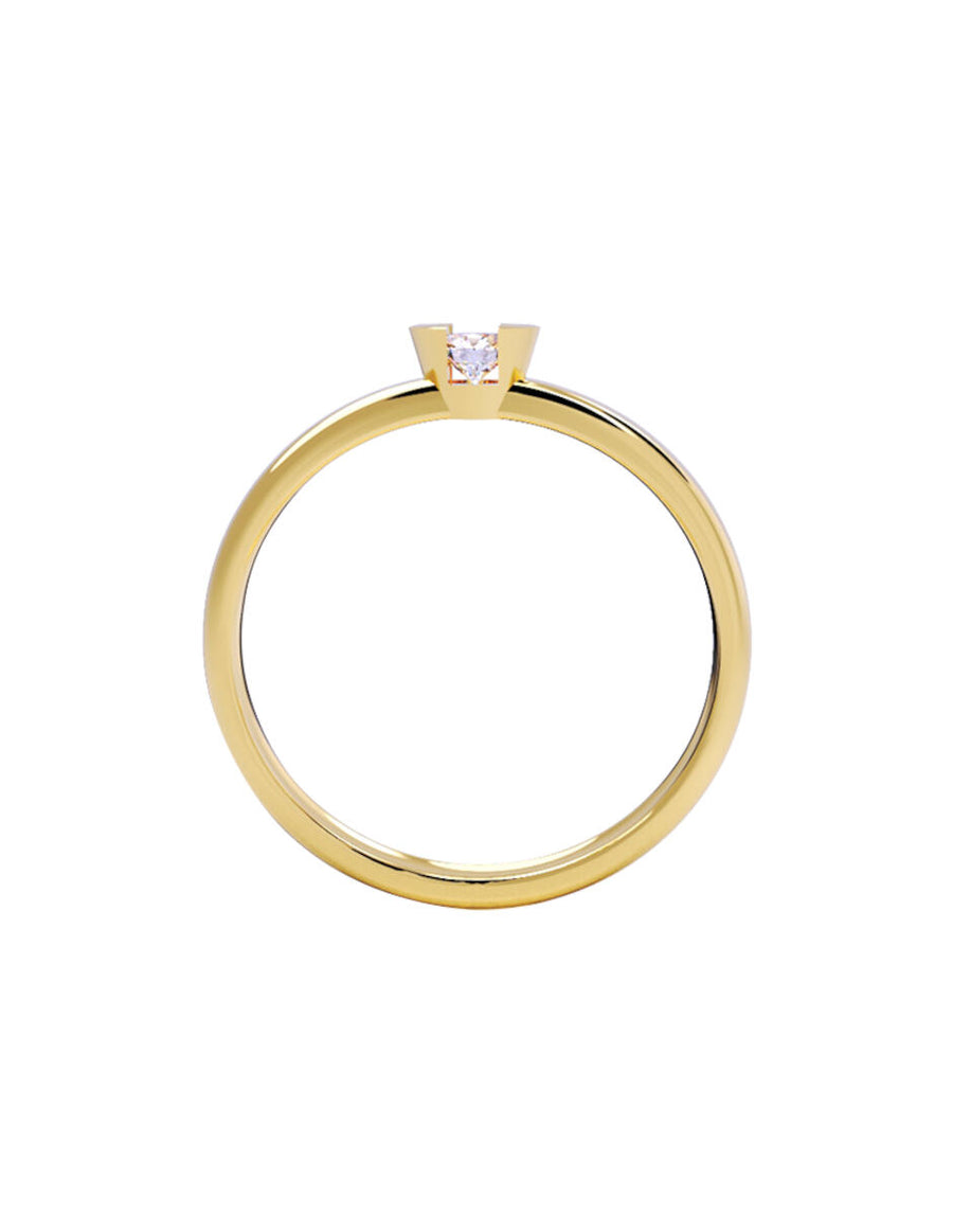ANILLO DE ORO CON CIRCONIA