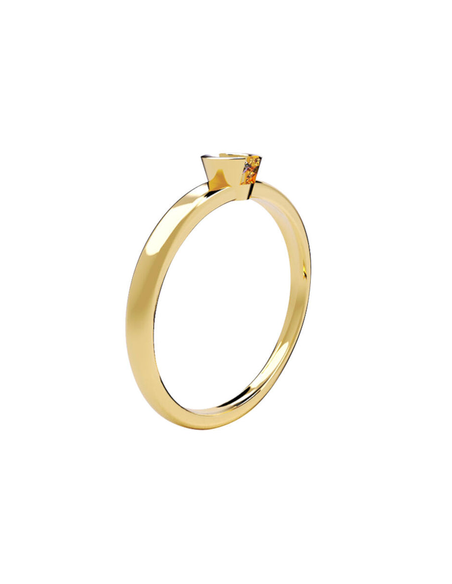 ANILLO DE ORO CON CIRCONIA