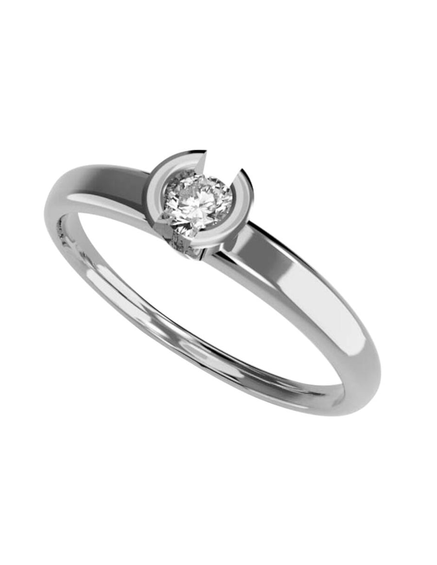 ANILLO DE ORO CON CIRCONIA