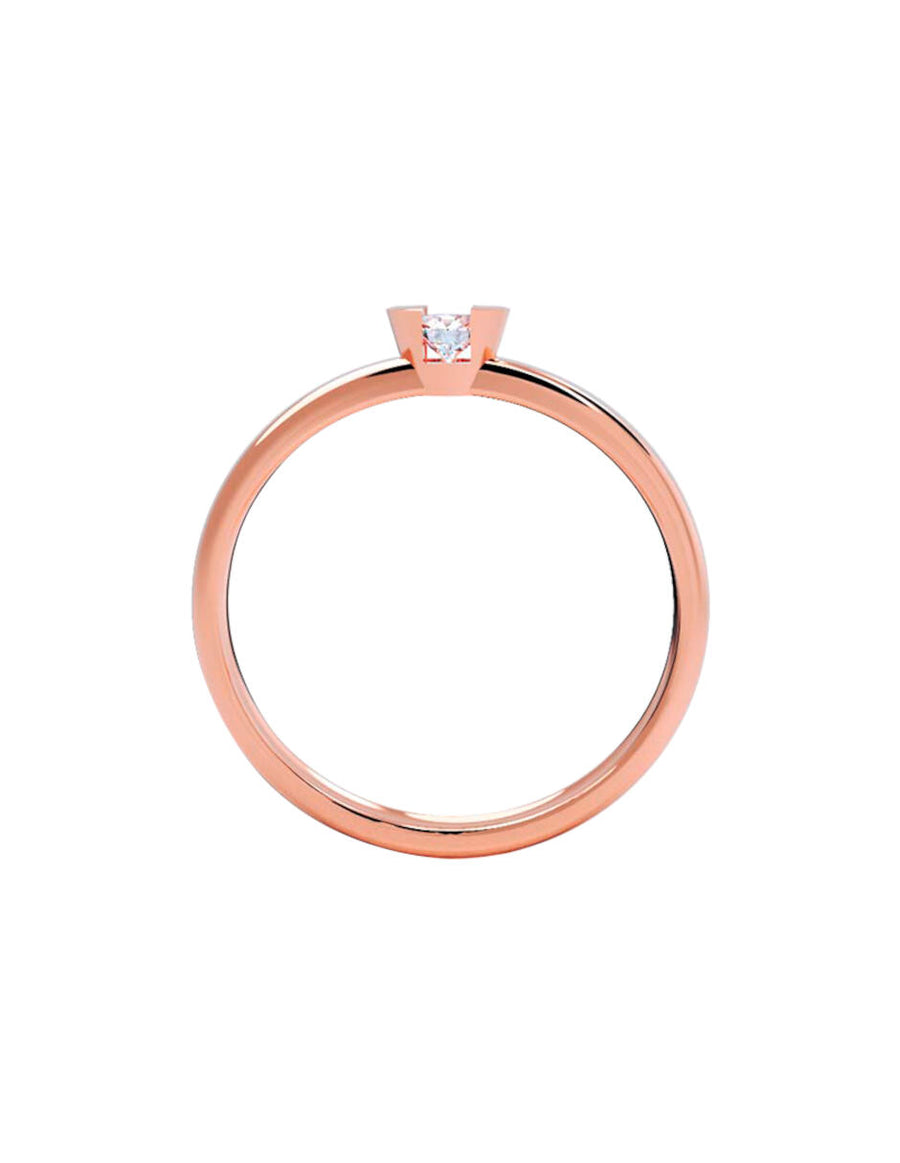 ANILLO DE ORO CON CIRCONIA