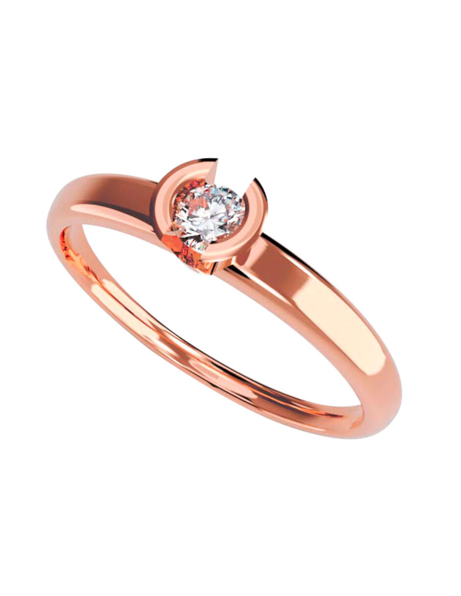 ANILLO DE ORO CON CIRCONIA