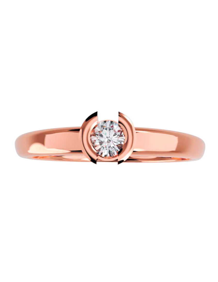 ANILLO DE ORO CON CIRCONIA