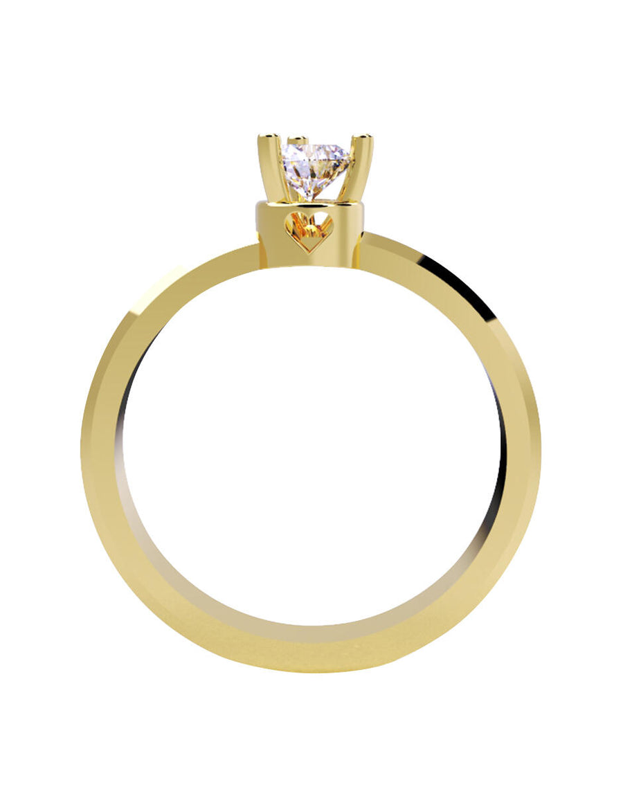 ANILLO DE ORO CON CIRCONIA