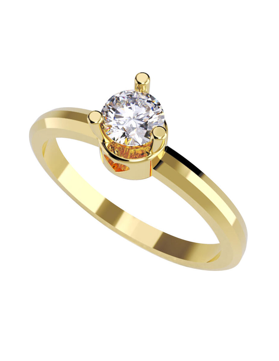 ANILLO DE ORO CON CIRCONIA