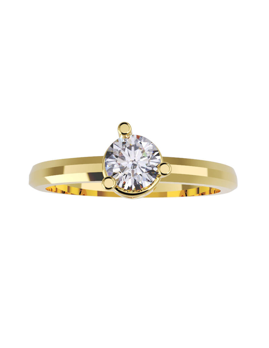 ANILLO DE ORO CON CIRCONIA