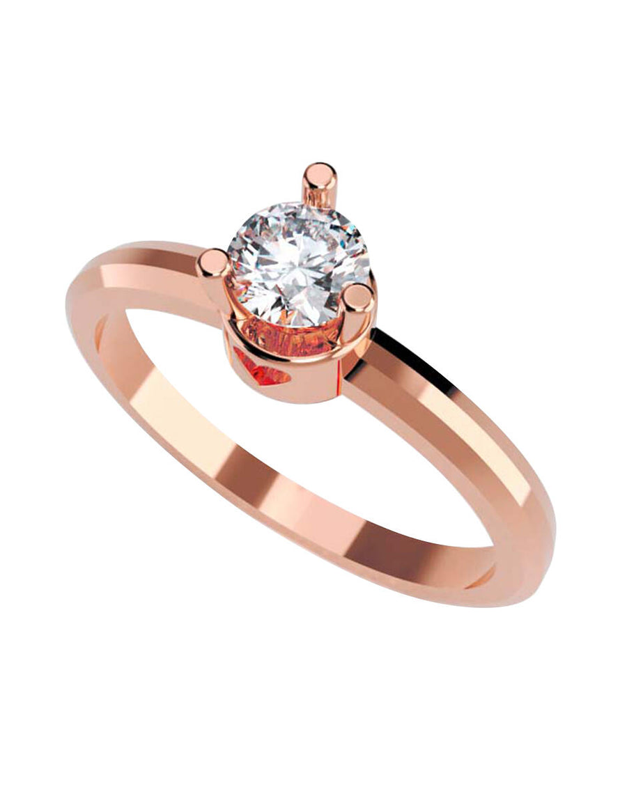 ANILLO DE ORO CON CIRCONIA