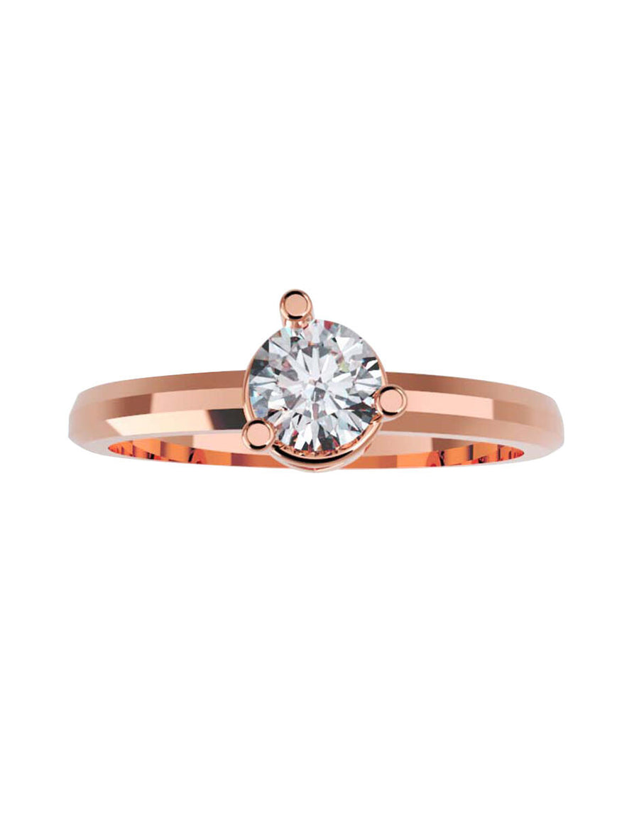 ANILLO DE ORO CON CIRCONIA