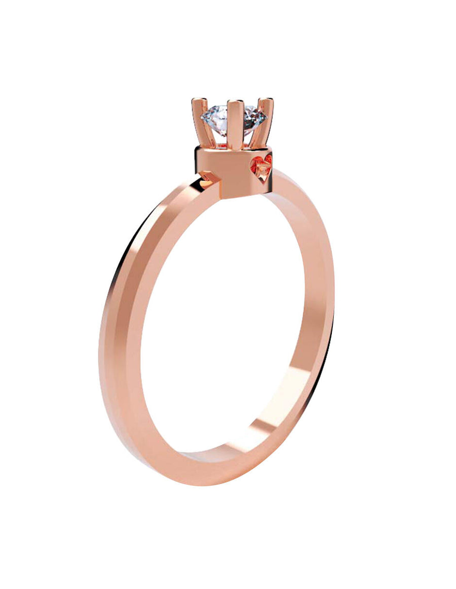 ANILLO DE ORO CON CIRCONIA