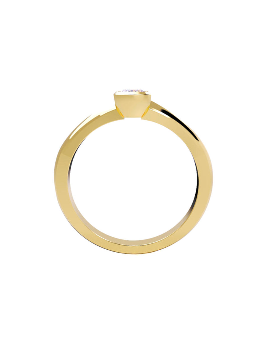 ANILLO DE ORO CON CIRCONIA