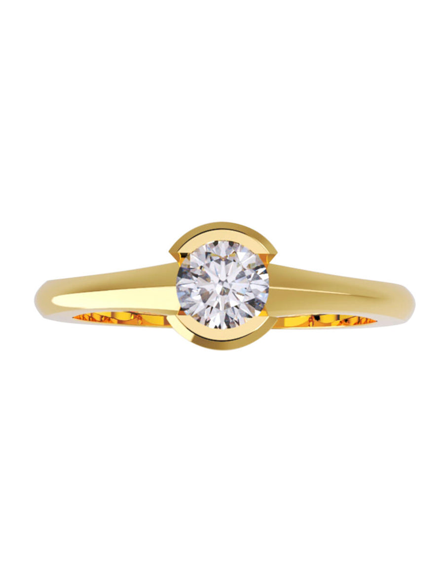 ANILLO DE ORO CON CIRCONIA