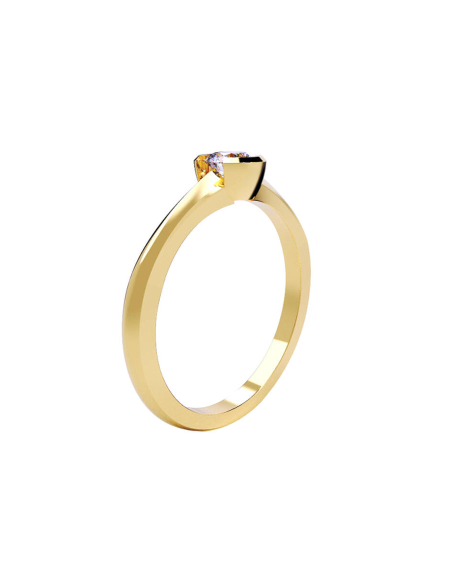 ANILLO DE ORO CON CIRCONIA