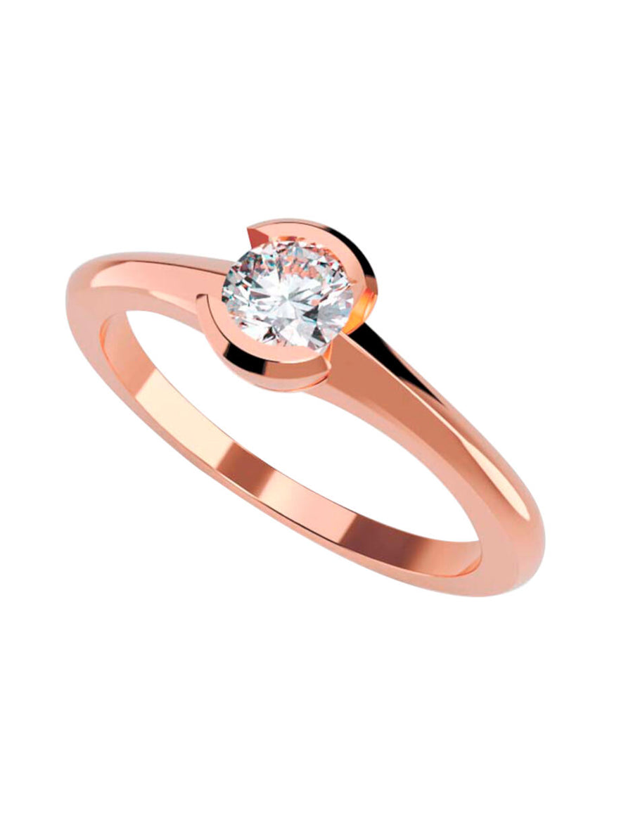 ANILLO DE ORO CON CIRCONIA