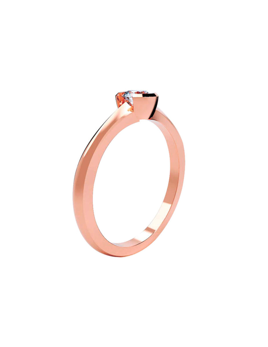 ANILLO DE ORO CON CIRCONIA