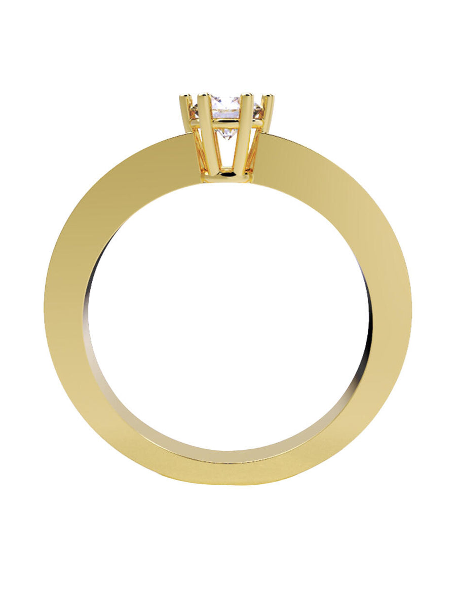 ANILLO DE ORO CON CIRCONIA