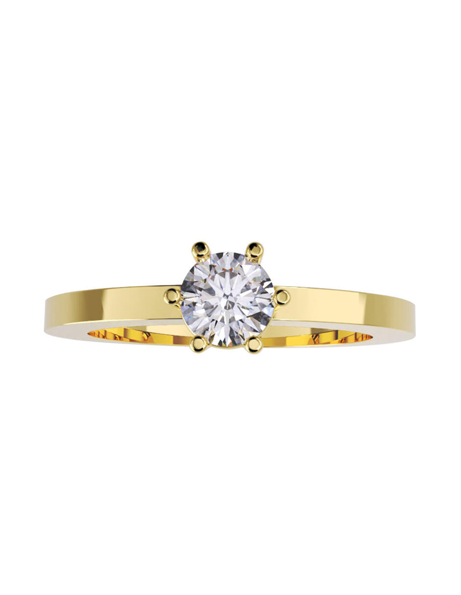 ANILLO DE ORO CON CIRCONIA
