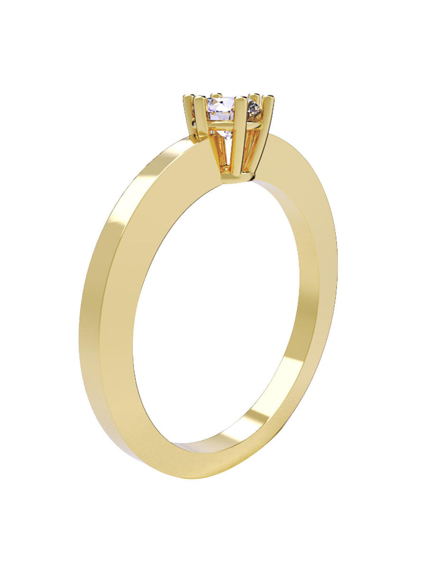 ANILLO DE ORO CON CIRCONIA