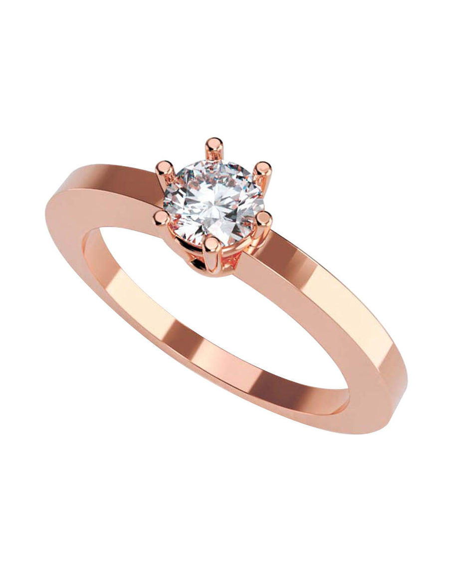 ANILLO DE ORO CON CIRCONIA