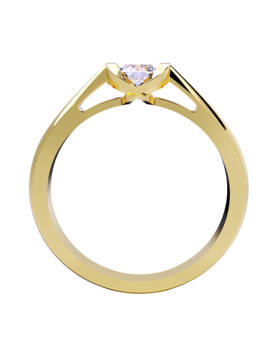 ANILLO DE ORO CON CIRCONIA