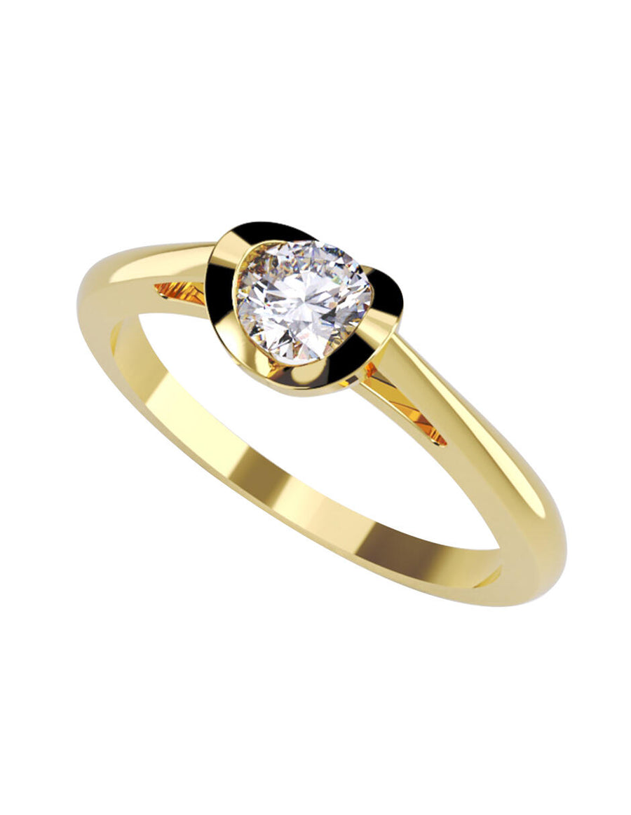 ANILLO DE ORO CON CIRCONIA